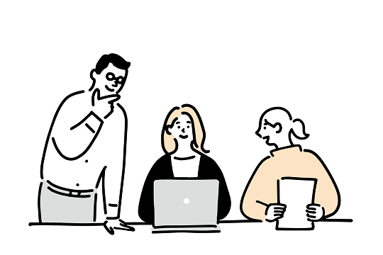 熟練したトレーナーが併走